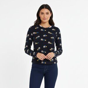 Aritzia The Moon Women’s Graphic Tee – “Elephant Party” Design – Size Small